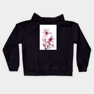 White and pink orchids Kids Hoodie